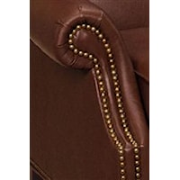 Elegant Rolled Arms and Nailhead Trim